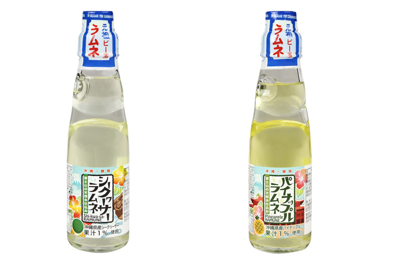 沖縄産果汁に富士の天然水「シークヮーサー＆パイナップルラムネ」｜いいね！県産品