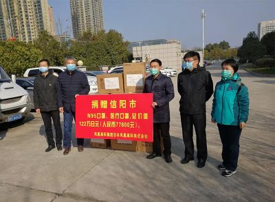［ニュース］中国赤十字にマスクを寄付