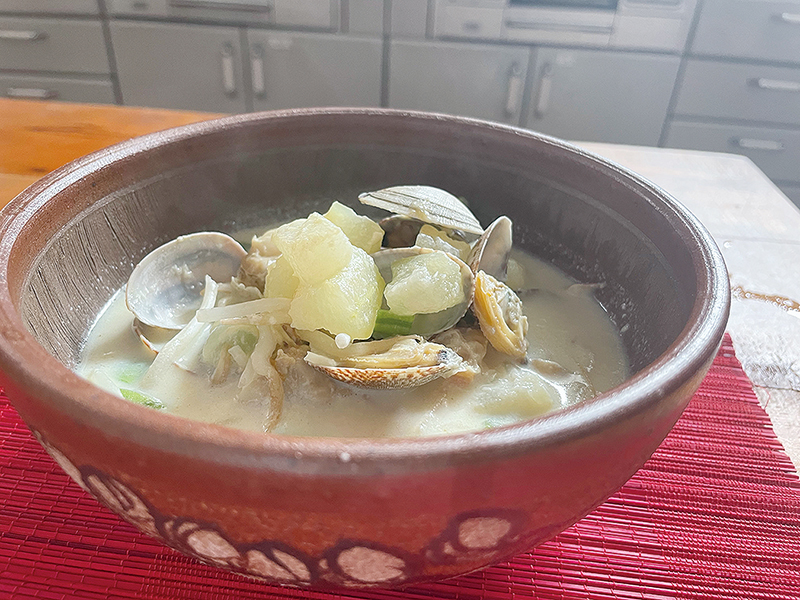 海鮮豆乳スープ