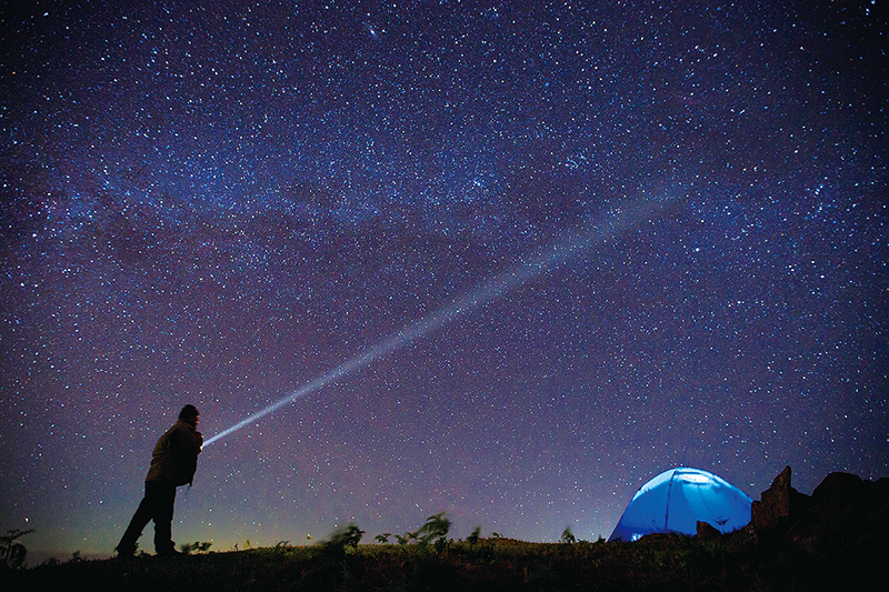 クンサターン国立公園で見られる満天の星空