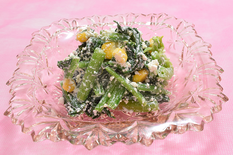 ［ごちそうレシピ］チーズとしょうゆの相性抜群　「ホウレンソウとチーズの和風サラダ」｜ごちそうレシピ